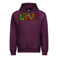 Mauve Wine Christmas boots love Urban Hoodie - RanaPortraitStore