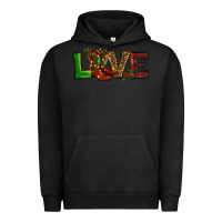 Pigment Black Christmas boots love Urban Hoodie - RanaPortraitStore