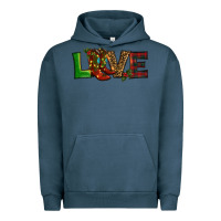 Pigment Midnight Navy Christmas boots love Urban Hoodie - RanaPortraitStore