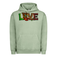 Pigment Oil Green Christmas boots love Urban Hoodie - RanaPortraitStore