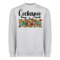 Heather Grey cockapoo mom western Heavyweight Sweatshirt - RanaPortraitStore