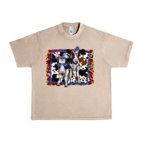 French Oak 4th of July Cows Holstein Cows Urban Heavy Tee - Jasminsmagicworld
