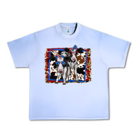 Grape Ice 4th of July Cows Holstein Cows Urban Heavy Tee - Jasminsmagicworld