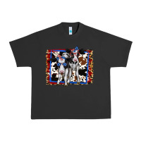 4th Of July Cows Holstein Cows Urban Heavy Tee | Teevron