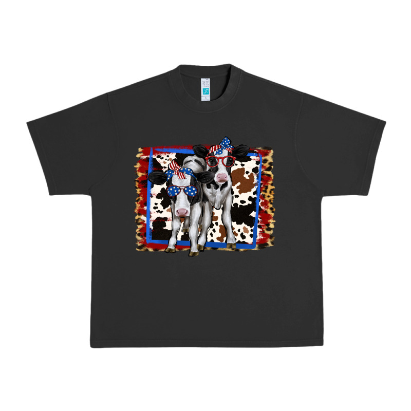 4th Of July Cows Holstein Cows Urban Heavy Tee by Jasminsmagicworld | Teevron