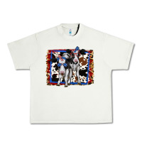 Pistachio 4th of July Cows Holstein Cows Urban Heavy Tee - Jasminsmagicworld