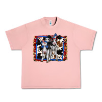 Salmon 4th of July Cows Holstein Cows Urban Heavy Tee - Jasminsmagicworld