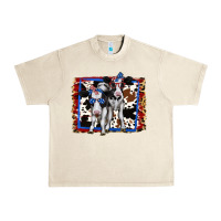 Sandshell 4th of July Cows Holstein Cows Urban Heavy Tee - Jasminsmagicworld