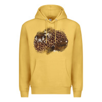 Antique Gold leopard cowhide glitter patches Premium Hoodie - Artiststas