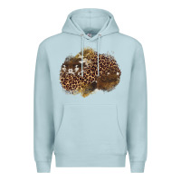 Blue Mist leopard cowhide glitter patches Premium Hoodie - Artiststas