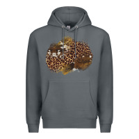 Rock leopard cowhide glitter patches Premium Hoodie - Artiststas