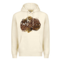 Sandshell leopard cowhide glitter patches Premium Hoodie - Artiststas