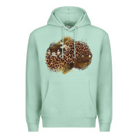 Seafoam leopard cowhide glitter patches Premium Hoodie - Artiststas