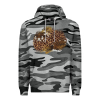 Slate Camo leopard cowhide glitter patches Premium Hoodie - Artiststas