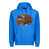 True Royal leopard cowhide glitter patches Premium Hoodie - Artiststas