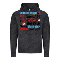 Vintage Black baseball typography words Vintage Hoodie - Artiststas