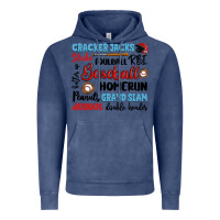 Vintage Denim baseball typography words Vintage Hoodie - Artiststas