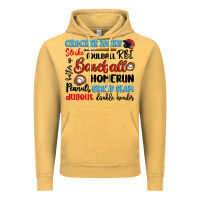 Vintage Mustard baseball typography words Vintage Hoodie - Artiststas