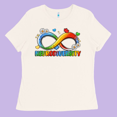 Neurodiversity Ladies Tee Designed By Lillyallendesigns