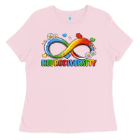 Bubblegum Pink neurodiversity Ladies Tee - LillyAllenDesigns