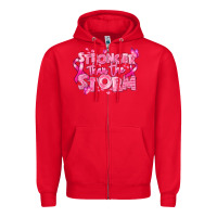 Red stronger than the storm breast cancer Zipper Hoodie - RanaPortraitStore