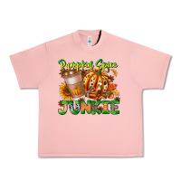 Salmon Pumpkin Spice Junkie Urban Heavy Tee - CowhideDigitalArt