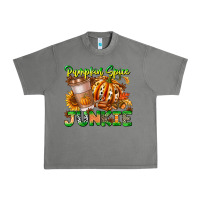 Tornado Pumpkin Spice Junkie Urban Heavy Tee - CowhideDigitalArt