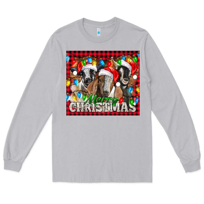 Merry Christmas  With Goats Long Sleeve Tee by LillyAllenDesigns | Teevron