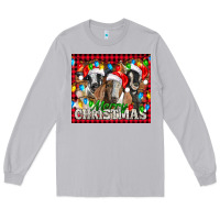 Moon Dust Merry Christmas  With Goats Long Sleeve Tee - LillyAllenDesigns