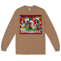 Toasted Coconut Merry Christmas  With Goats Long Sleeve Tee - LillyAllenDesigns