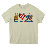 Mossy Peace Love Fireworks Heavy Core Tee - Jasminsmagicworld