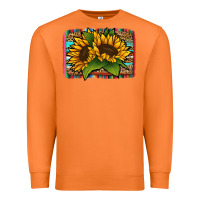 Carrot sunflower serape leopard background Premium Sweatshirt - Jasminsmagicworld