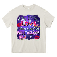 Cream Why fall in love when you can fall asleep Heavy Core Tee - FaDigitalArtStudio