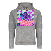 Cloud Rock love Vintage Hoodie - CowhideDigitalArt