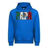 Cobalt Mexican Flag Papá Urban Hoodie - Jasminsmagicworld