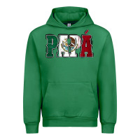 Emerald Mexican Flag Papá Urban Hoodie - Jasminsmagicworld