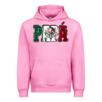Fuchsia Pink Mexican Flag Papá Urban Hoodie - Jasminsmagicworld