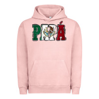 Pigment Salmon Mexican Flag Papá Urban Hoodie - Jasminsmagicworld