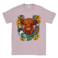 Lilac western leopard cowhide cow horseshoe Classic Tee - OliviaCreatesArt