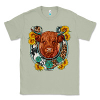 Matcha western leopard cowhide cow horseshoe Classic Tee - OliviaCreatesArt