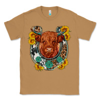 Toasted Coconut western leopard cowhide cow horseshoe Classic Tee - OliviaCreatesArt