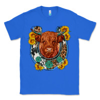 True Royal western leopard cowhide cow horseshoe Classic Tee - OliviaCreatesArt