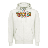 Oatmeal Heather spanish teacher Zipper Hoodie - RanaPortraitStore