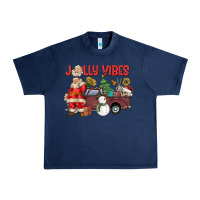 Navy Jolly Vibes Urban Heavy Tee - CowhideDigitalArt