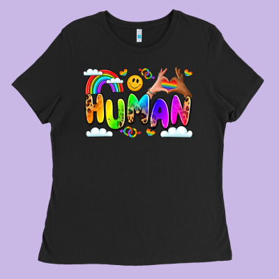 Human Pride Ladies Tee Designed By Lillyallendesigns