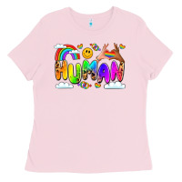 Bubblegum Pink human pride Ladies Tee - LillyAllenDesigns