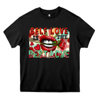 Black Self love is the best love Heavy Core Tee - FaDigitalArtStudio
