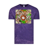 Cloud Purple Baseball Mom Vintage Tee - CowhideDigitalArt