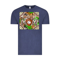 Vintage Denim Baseball Mom Vintage Tee - CowhideDigitalArt