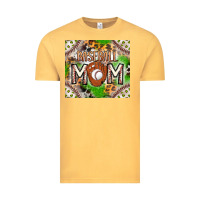 Vintage Mustard Baseball Mom Vintage Tee - CowhideDigitalArt
